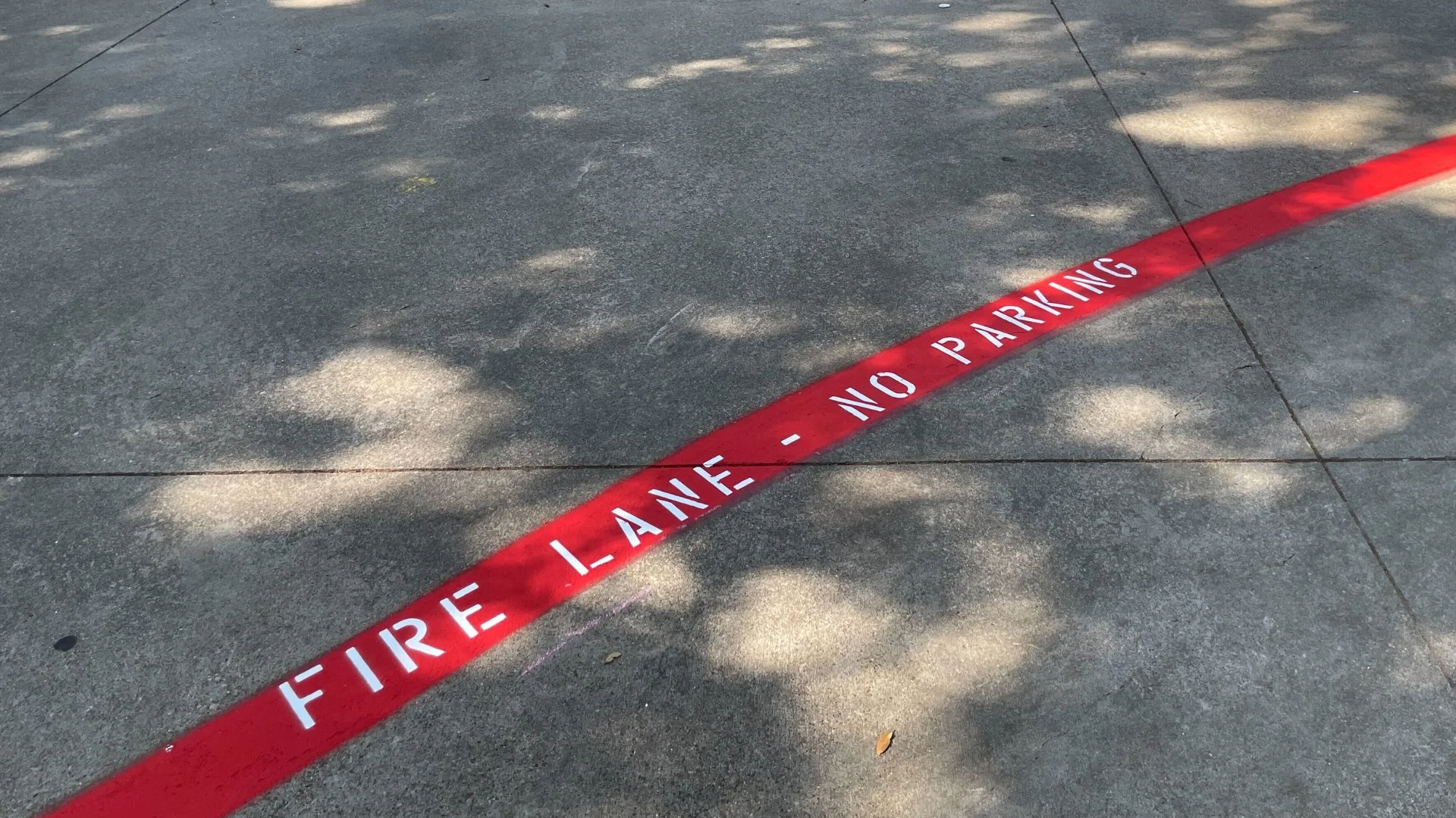 Fire Lane Striping