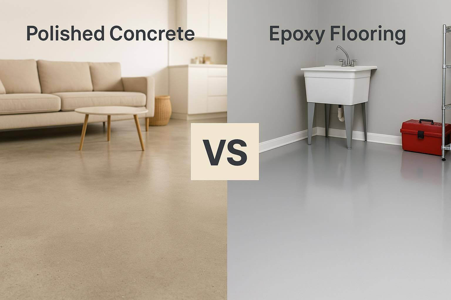 Epoxy Flooring vs Polished Concrete